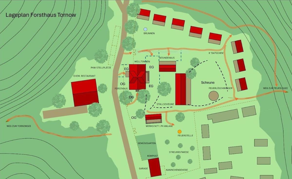 Wald- Und Seeidyll Im Historischen Forsthaus Neuruppin Kültér fotó